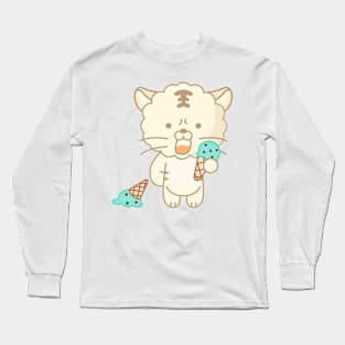 a tiger that dropped ice cream Long Sleeve T-Shirt